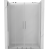 Mexen Velar Duo posuvné sprchové dvere 140 cm, matné, chróm - 871-140-000-32-01