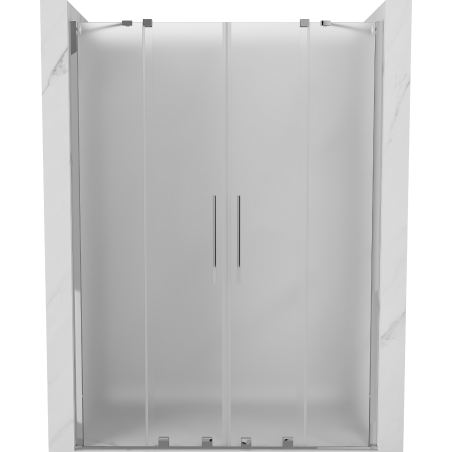 Mexen Velar Duo posuvné sprchové dvere 150 cm, matné, chróm - 871-150-000-32-01
