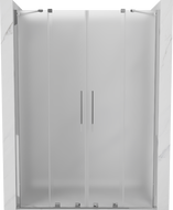 Mexen Velar Duo posuvné sprchové dvere 150 cm, matné, chróm - 871-150-000-32-01