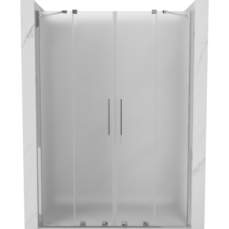 Mexen Velar Duo sprchové dvere posuvné 160 cm, matné, chróm - 871-160-000-32-01