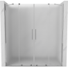Mexen Velar Duo sprchové dvere posuvné 170 cm, mrazené, chróm - 871-170-000-32-01