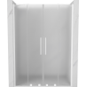 Mexen Velar Duo sprchové dvere posuvné 140 cm, matné, biele - 871-140-000-32-20