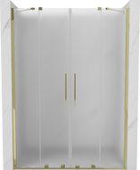 Mexen Velar Duo sprchové dvere posuvné 140 cm, matné, zlaté - 871-140-000-32-50