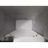 Mexen Velar Duo sprchové dvere posuvné 140 cm, matné, zlaté - 871-140-000-32-50