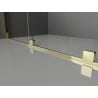 Mexen Velar Duo sprchové dvere posuvné 140 cm, matné, zlaté - 871-140-000-32-50