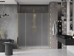 Mexen Velar Duo posuvné sprchové dvere 180 cm, matné, zlaté - 871-180-000-32-50