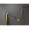 Mexen Velar Duo sprchové dvere posuvné 140 cm, matné, zlaté - 871-140-000-32-50