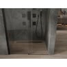 Mexen Omega sprchové dvere posuvné 160 cm, transparentné, čierne - 825-160-000-70-00