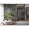 Mexen Omega posuvné sprchové dvere 130 cm, transparentné, čierne - 825-130-000-70-00