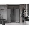 Mexen Velar Duo posuvné sprchové dvere 200 cm, mráz, čierne - 871-200-000-32-70