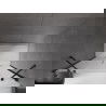 Mexen Velar Duo posuvné sprchové dvere 150 cm, mrazené, gun metal - 871-150-000-32-95