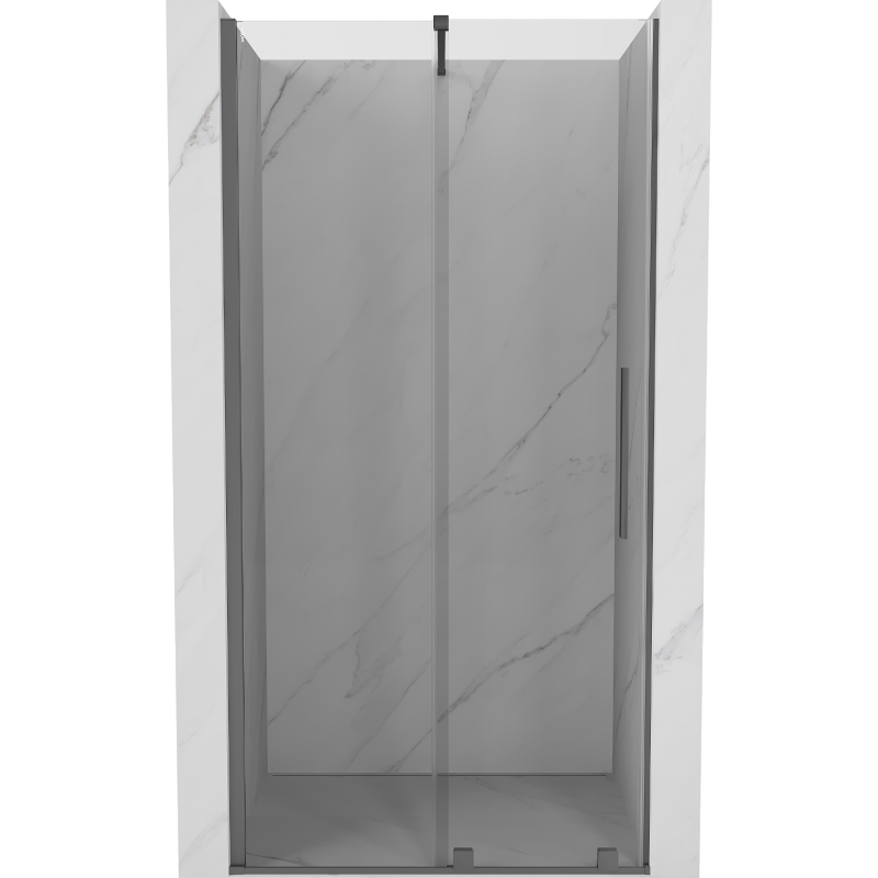 Mexen Velar Posuvné sprchové dvere 90 cm, transparentné, gun metal - 871-090-000-01-95