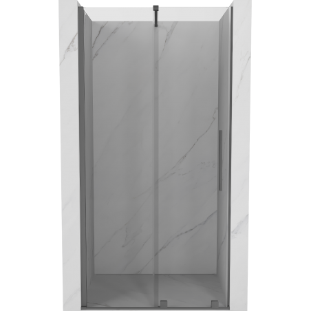 Mexen Velar Posuvné sprchové dvere 90 cm, transparentné, gun metal - 871-090-000-01-95