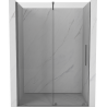 Mexen Velar posuvné sprchové dvere 150 cm, transparentné, tmavý kov - 871-150-000-01-95