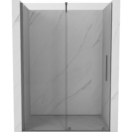 Mexen Velar posuvné sprchové dvere 140 cm, transparentné, gun metal - 871-140-000-01-95