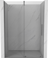 Mexen Velar posuvné sprchové dvere 140 cm, transparentné, gun metal - 871-140-000-01-95