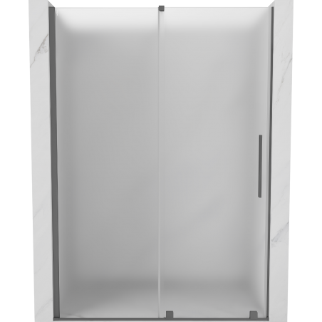 Mexen Velar posuvné sprchové dvere 140 cm, matné, gun metal - 871-140-000-31-95