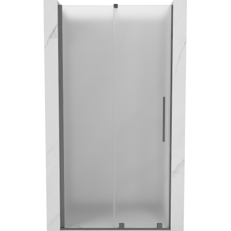 Mexen Velar posuvné sprchové dvere 100 cm, mrazivý tón, gun metal - 871-100-000-31-95