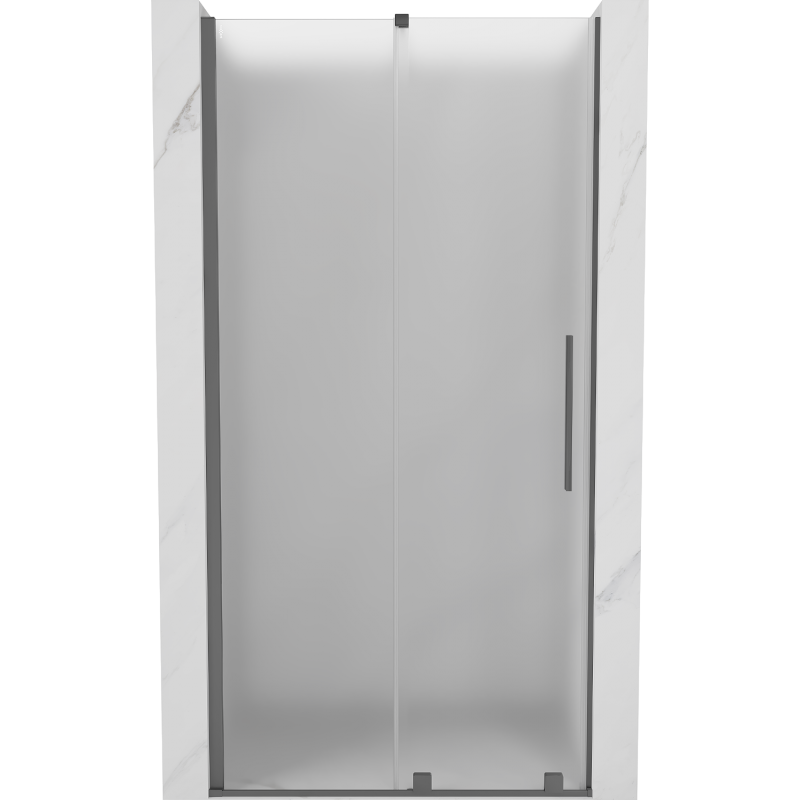 Mexen Velar sprchové dvere posuvné 90 cm, mráz, gun metal - 871-090-000-31-95