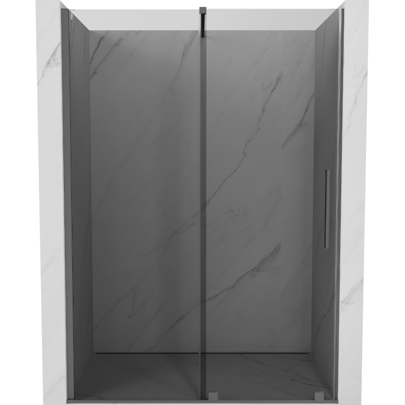 Mexen Velar posuvné sprchové dvere 140 cm, grafit, gun metal - 871-140-000-41-95