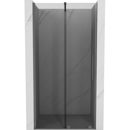 Mexen Velar posuvné sprchové dvere 120 cm, grafit, čierny chróm - 871-120-000-41-95