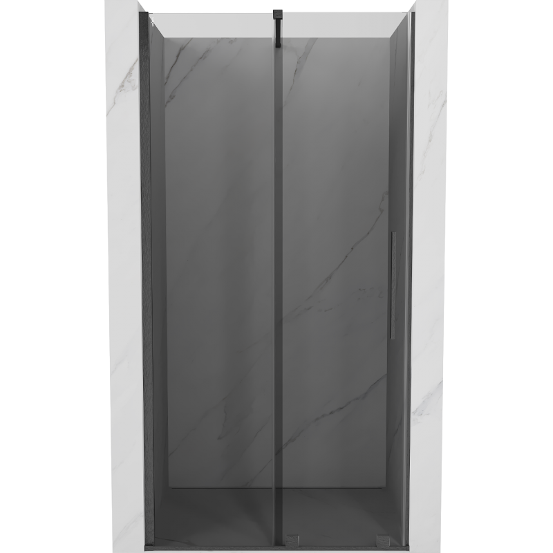 Mexen Velar sprchové dvere posuvné 100 cm, grafit, brúsená gun gray - 871-100-000-41-66