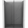 Mexen Velar sprchové dvere posuvné 140 cm, grafit, gun gray brúsené - 871-140-000-41-66