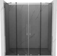 Mexen Velar Duo posuvné sprchové dvere 180 cm, grafit, chróm - 871-180-000-42-01