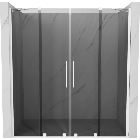 Mexen Velar Duo posuvné sprchové dvere 180 cm, grafit, biele - 871-180-000-42-20