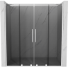Mexen Velar Duo posuvné sprchové dvere 180 cm, grafit, biele - 871-180-000-42-20