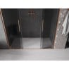 Mexen Velar Duo posuvné sprchové dvere 180 cm, grafit, brúsená meď - 871-180-000-42-65