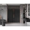 Mexen Velar Duo posuvné sprchové dvere 180 cm, grafit, brúsená meď - 871-180-000-42-65