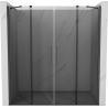 Mexen Velar Duo sprchové dvere posuvné 170 cm, grafit, brúsená gun gray - 871-170-000-42-66