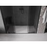 Mexen Velar Duo posuvné sprchové dvere 170 cm, grafitové, čierne - 871-170-000-42-70