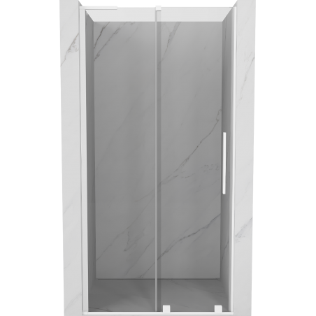 Mexen Velar L posuvné sprchové dvere 100 cm, priehľadné, biele - 871-100-003-01-20