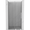Mexen Velar L posuvné sprchové dvere 100 cm, priehľadné, biele - 871-100-003-01-20