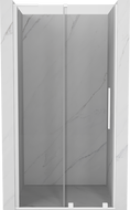Mexen Velar L posuvné sprchové dvere 100 cm, priehľadné, biele - 871-100-003-01-20