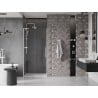 Mexen Velar L posuvné sprchové dvere 100 cm, priehľadné, biele - 871-100-003-01-20
