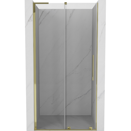 Mexen Velar L sprchové dvere posuvné 90 cm, transparentné, zlaté - 871-090-003-01-50