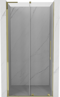 Mexen Velar L sprchové dvere posuvné 90 cm, transparentné, zlaté - 871-090-003-01-50