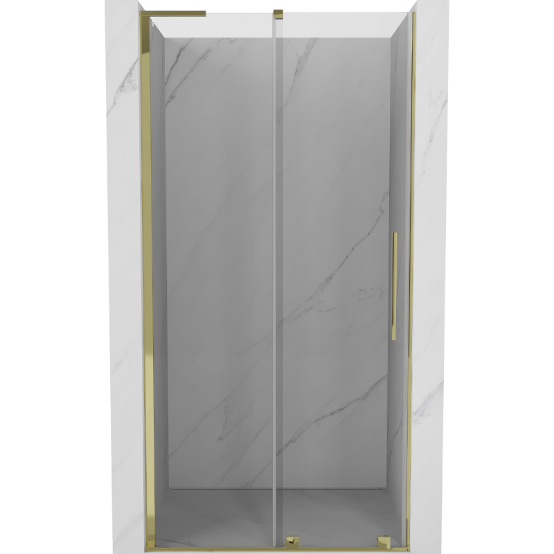 Mexen Velar L sprchové dvere posuvné 100 cm, transparentné, zlaté - 871-100-003-01-50