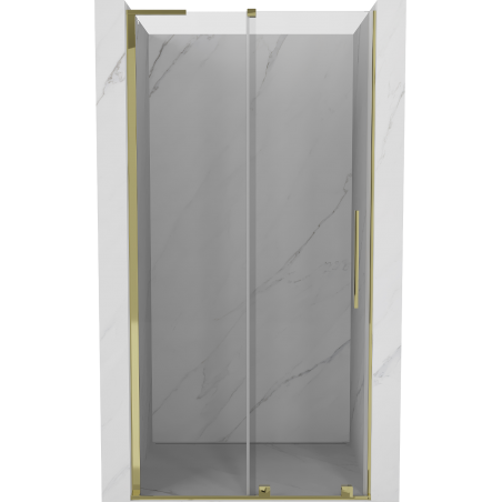 Mexen Velar L sprchové dvere posuvné 100 cm, transparentné, zlaté - 871-100-003-01-50