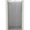 Mexen Velar L zasúvacie sprchové dvere 110 cm, transparentné, zlaté brúsené - 871-110-003-01-55