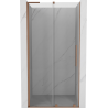 Mexen Velar L sprchové posuvné dvere 120 cm, transparentné, brúsená meď - 871-120-003-01-65