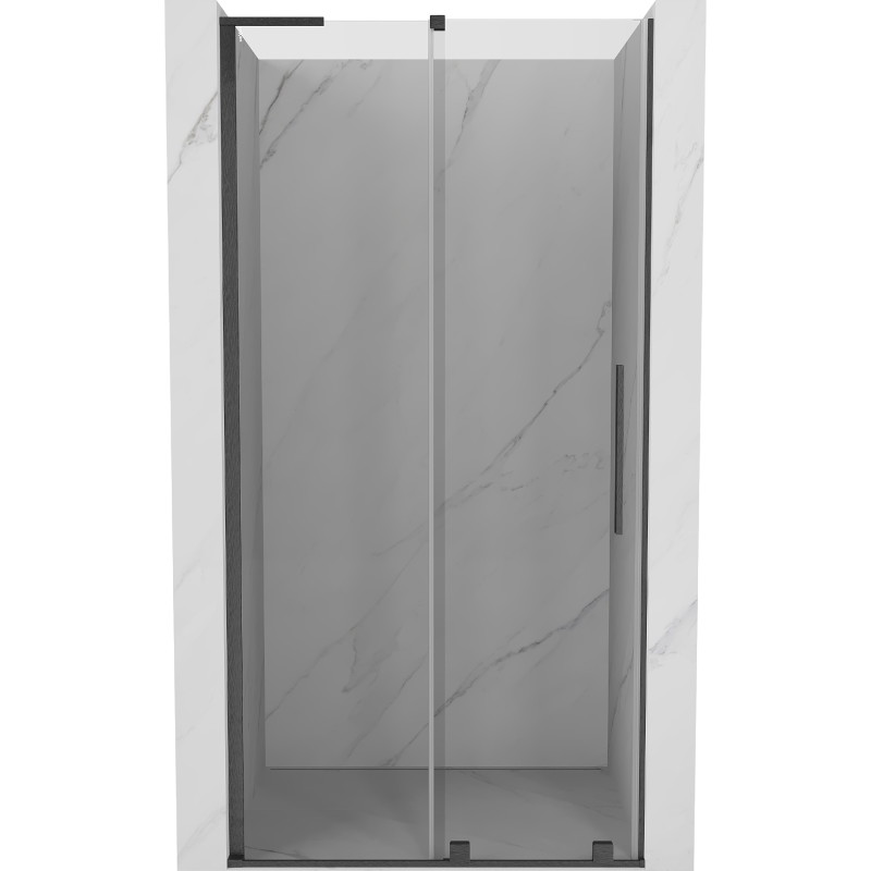 Mexen Velar L posuvné sprchové dvere 90 cm, priehľadné, brúsená zbraň šedá - 871-090-003-01-66