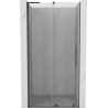 Mexen Velar L sprchové dvere posuvné 100 cm, transparentné, brúsené gun gray - 871-100-003-01-66