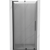 Mexen Velar L posuvné sprchové dvere 90 cm, transparentné, čierne - 871-090-003-01-70