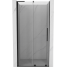 Mexen Velar L sprchové dvere posuvné 120 cm, transparentné, čierne - 871-120-003-01-70