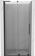 Mexen Velar L sprchové dvere posuvné 120 cm, transparentné, čierne - 871-120-003-01-70