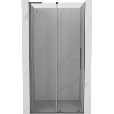 Mexen Velar L sprchové dvere posuvné 100 cm, transparentné, gun metal - 871-100-003-01-95